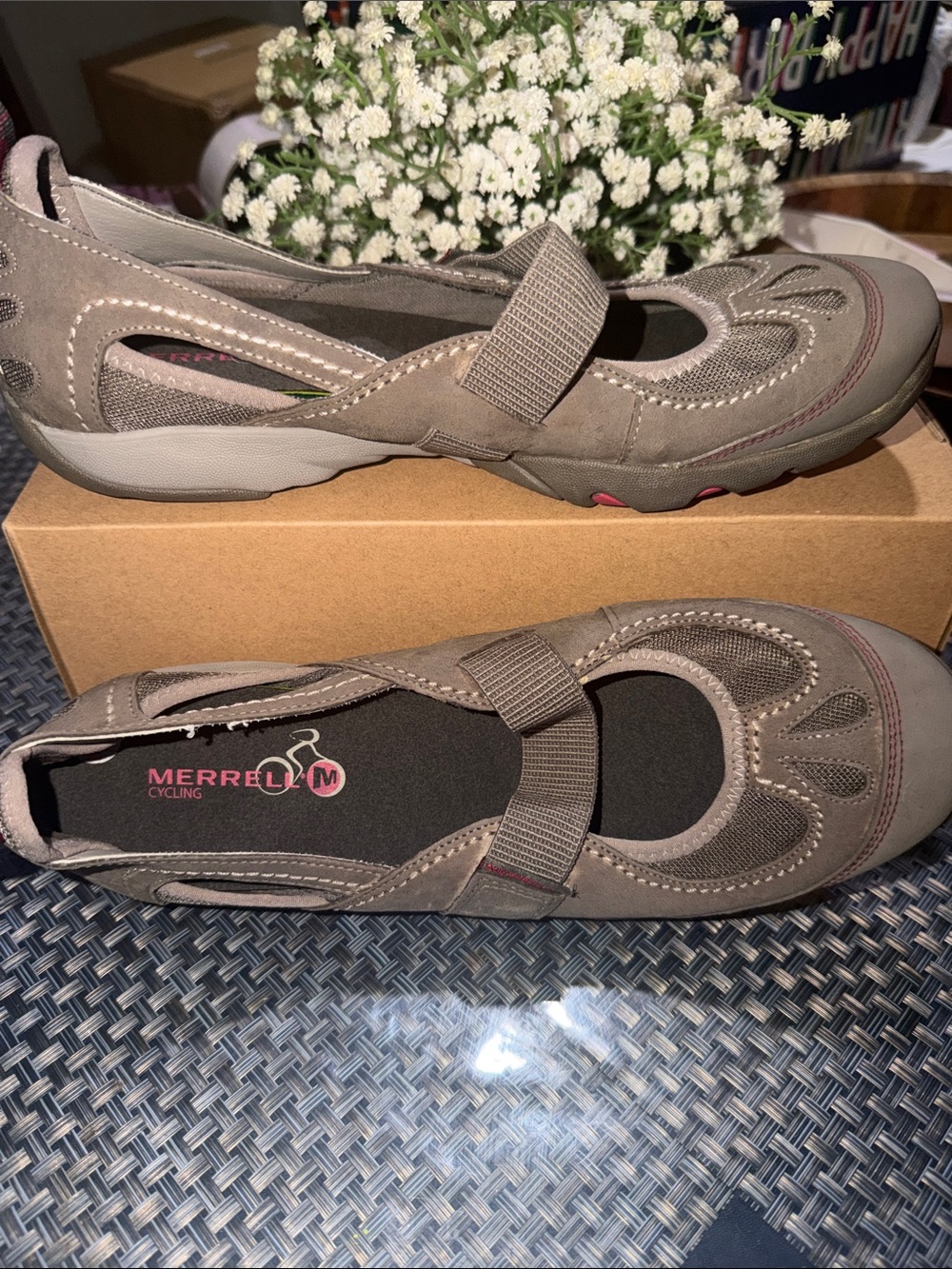 Merrell Taupe Mary Jane Casual Flats